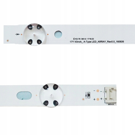 Listwy Led do LG 43UJ6307 43UJ701V 43UJ6307 43UJ634V + klej montażowy