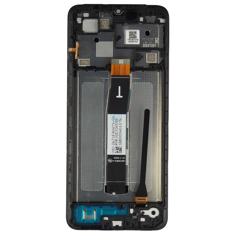 Xiaomi Redmi 12C wyświetlacz LCD + digitizer dotyk szybka - czarny z ramką - oryginał